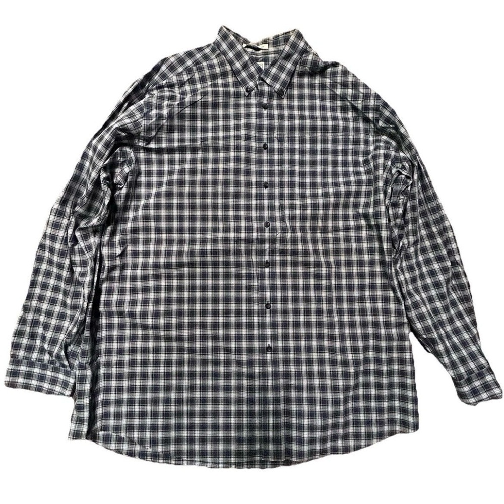 Men’s LL Bean Wrinkle Resistant Plaid Button Down Shirt Size XXLT